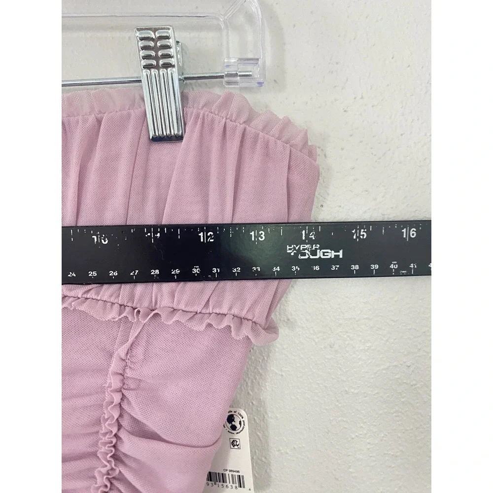 Free People NWT Ruched Tube Top Lilac Purple Women's Sz XS